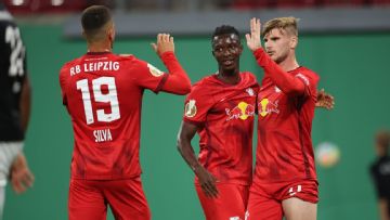 Timo Werner hat trick leads RB Leipzig to German Cup rout of Teutonia Ottensen