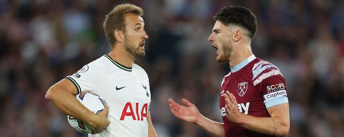 Tottenham let lead slip in draw at West Ham