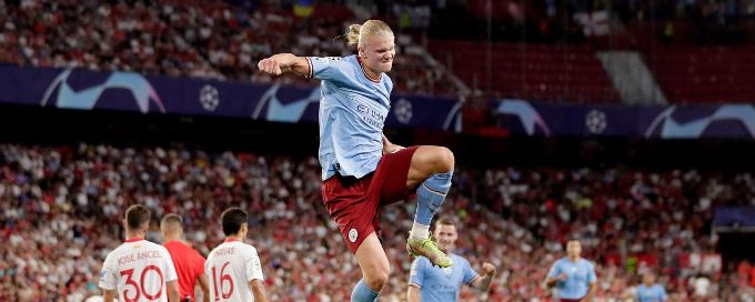 Erling Haaland, Man City's Champions League quest off to a flying start with big win over Sevilla