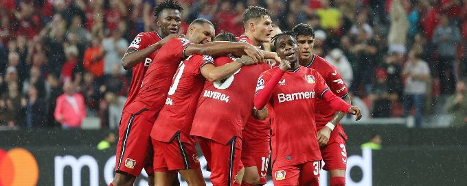 Bayer Leverkusen down Atletico Madrid with pair of late goal