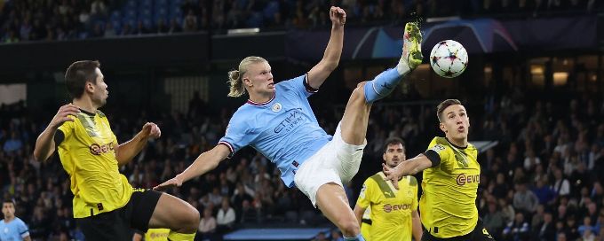 Erling Haaland seals Man City comeback win over Dortmund with acrobatic finish