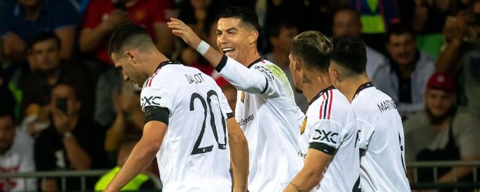 Cristiano Ronaldo nets first goal of season as Manchester United beat Sheriff in Europa League