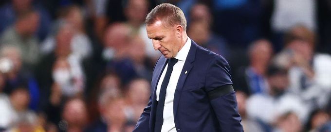 Leicester's Brendan Rodgers feeling mounting pressure after 6-2 loss to Tottenham
