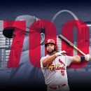 Holy. Albert Pujols of the Louis Cardinals joined the 700 club with a two home run day