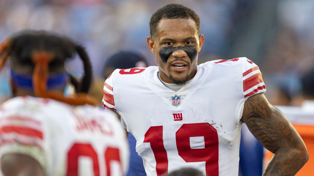 New York Giants WR Kenny Golladay só tirou duas fotos no domingo