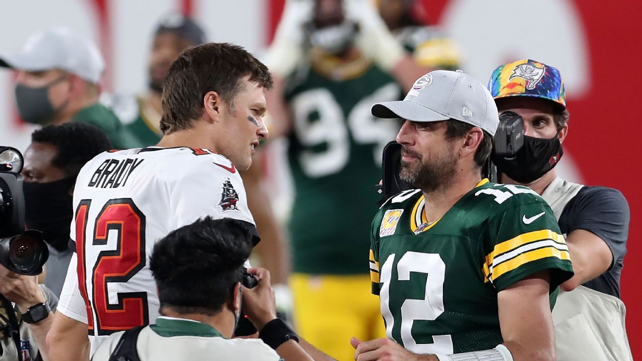 Tom Brady y Aaron Rodgers buscan un triunfo importante para Buccaneers y Packers y otro para su orgullo