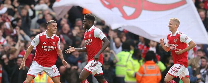 Partey drives Arsenal past Spurs, Aubameyang makes Premier League return