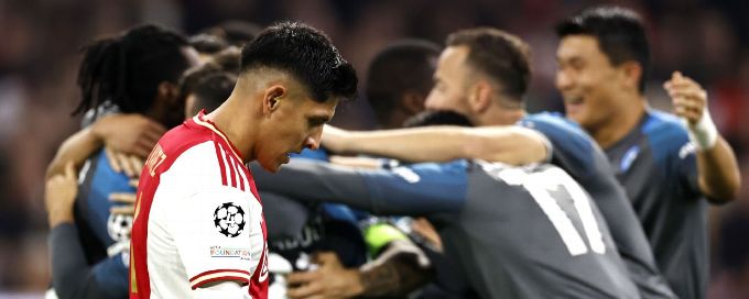 Napoli hit six past Ajax in record defeat for Eredivisie club