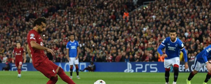Liverpool ease past Rangers to move second in Champions League Group A