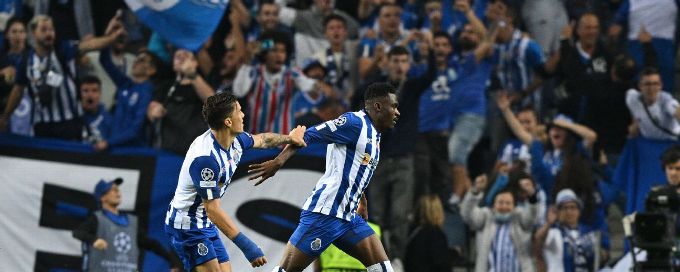 Porto beat Leverkusen 2-0 to earn first Champions League win