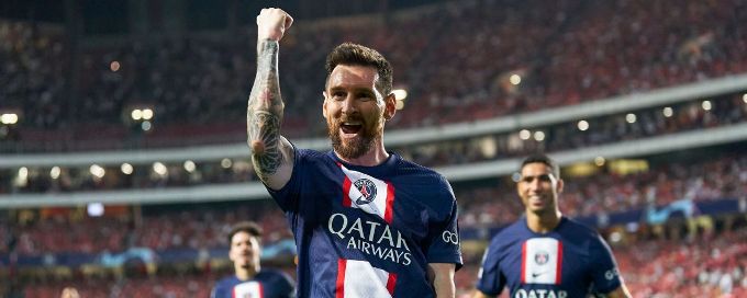 Lionel Messi sets Champions League record but Paris Saint-Germain held by Benfica