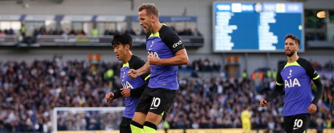 Harry Kane goal carries Tottenham to victory over Brighton