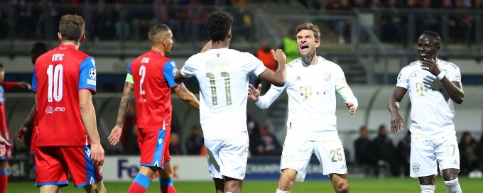 Bayern Munich reach Champions League knockouts with win over Plzen