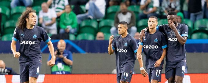 Marseille boost UCL last-16 chances with win at nine-man Sporting