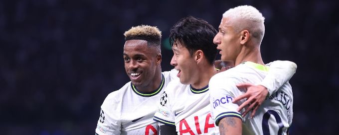 Tottenham near Champions League qualification with win over 10-man Frankfurt