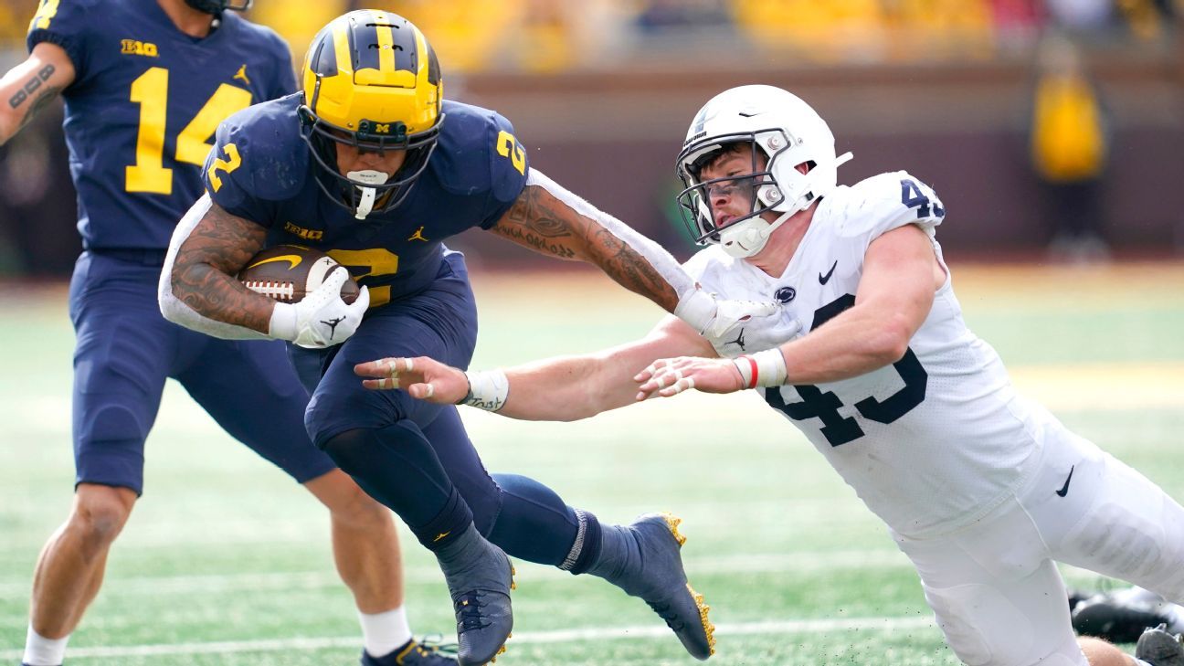 U-M overwhelms PSU, tempers flare at halftime