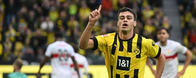 Gio Reyna scores on Borussia Dortmund return in 5-0 win over Stuttgart