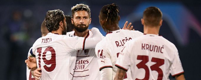 AC Milan revive Champions League hopes with thrashing of Zagreb