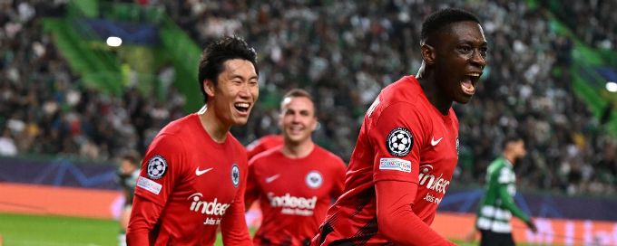 Eintracht stage UCL comeback win over Sporting to reach first-ever last-16