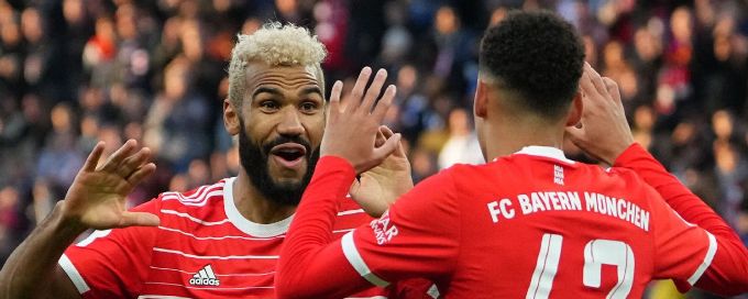 Choupo-Moting double leads Bayern past Hertha and into top spot