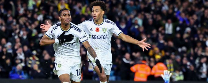 Leeds produce stunning comeback from two goals down to beat Bournemouth 4-3