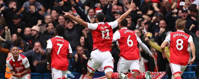 Arsenal leapfrog Manchester City to top Premier League as Gabriel goal sees off Chelsea