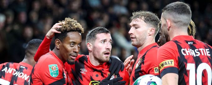 Bournemouth thrash Everton, Gillingham stun Brentford in Carabao Cup