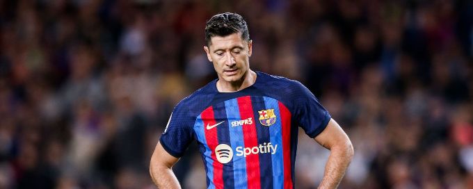 Barcelona's Robert Lewandowski handed three-game LaLiga ban for offensive gesture