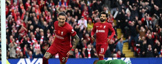 Darwin Nunez brace leads Liverpool to victory over Southampton