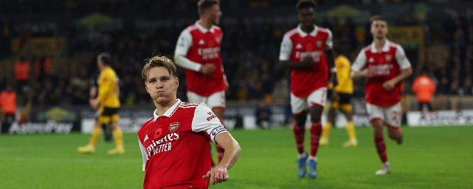 Arsenal ratings: Martin Odegaard's sensational 9/10 performance lifts Gunners over Wolves