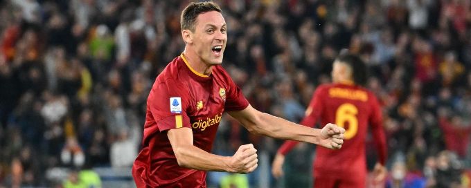 Jose Mourinho sent off as late Matic equaliser rescues Roma against Torino