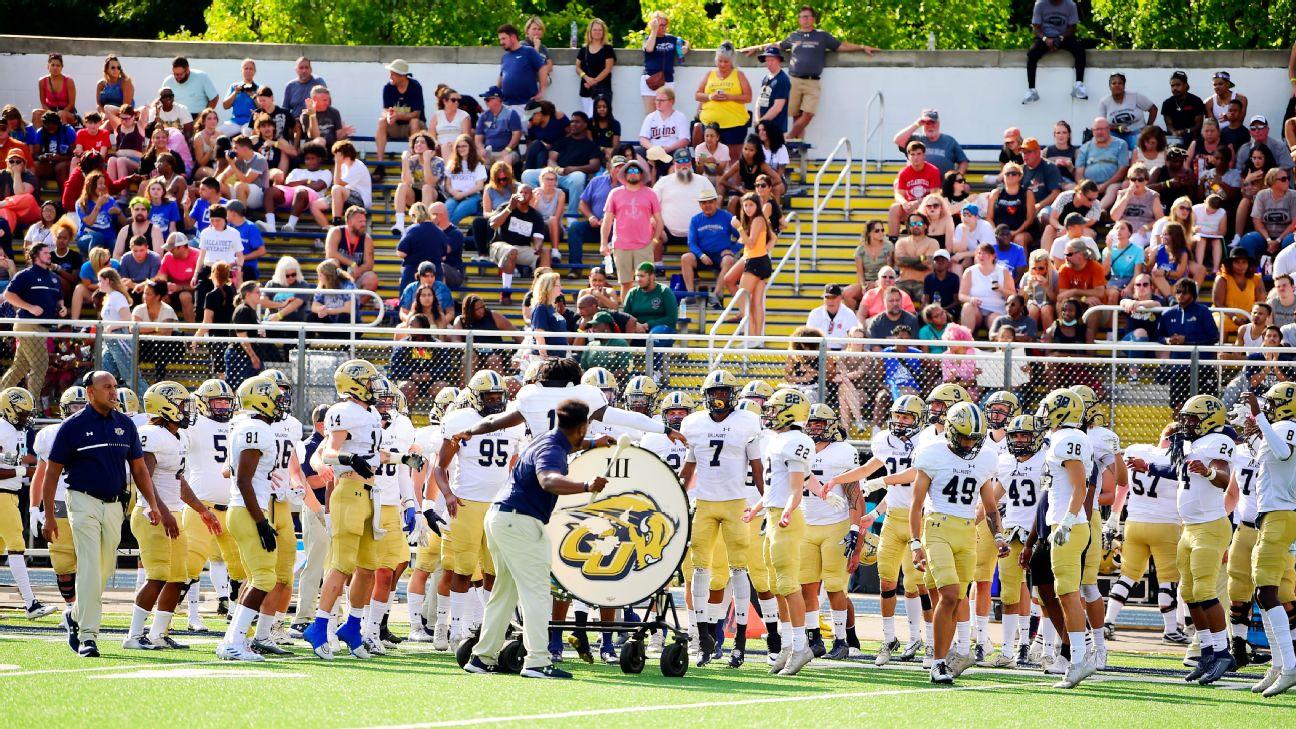 The drum is an essential part of Gallaudet football. "We bang the drum, they feel the vibration, and they know where to look."