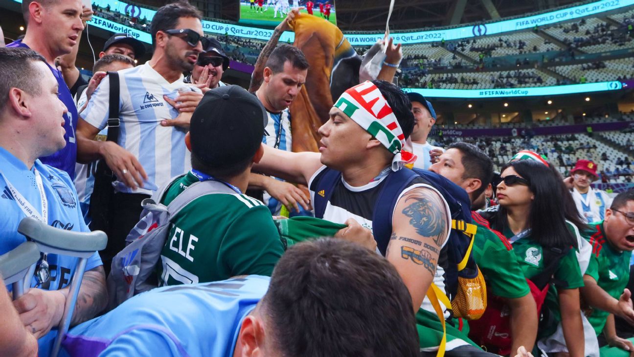 México vs Argentina en Qatar 2022, sin presos mexicanos por trifulca en Lusail Stadium