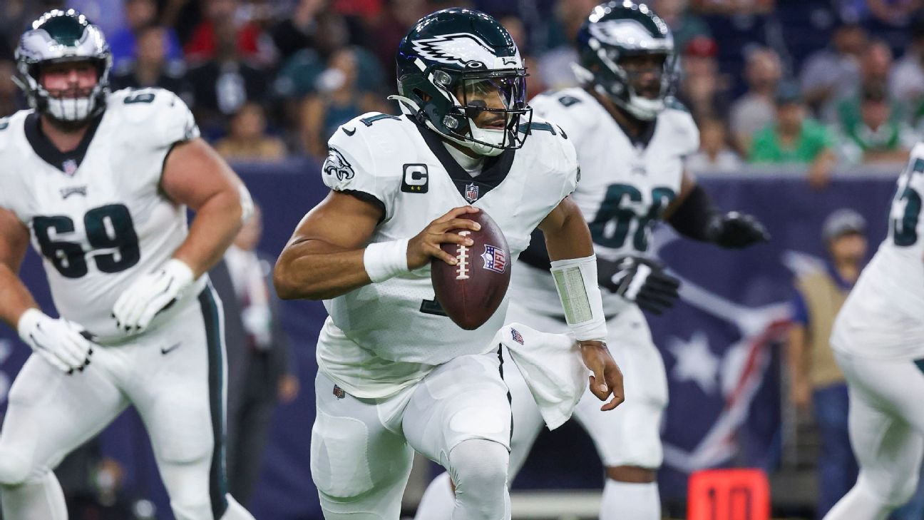 Jalen de los Eagles se lastima contra los Cowboys;  Gardner Minshu comienza