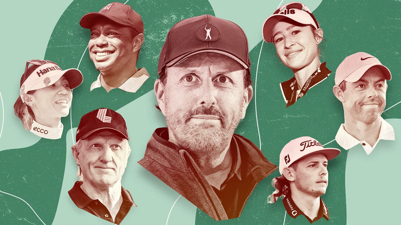 The 25 most influential names in golf