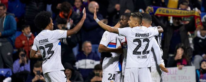 Barcelona need extra time to beat third-tier Intercity in Copa del Rey