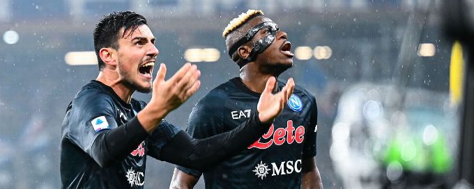 Serie A leaders Napoli ease to win at Sampdoria