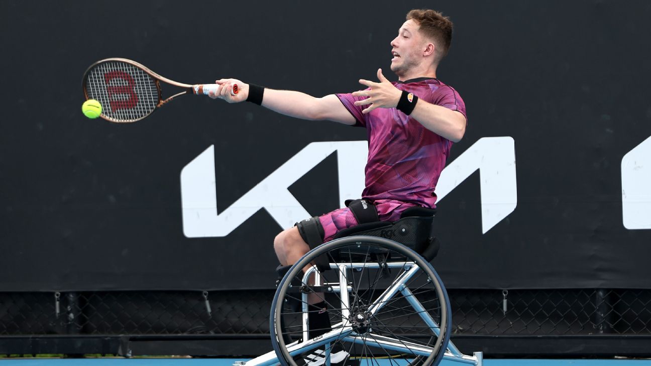 Alfie Hewett atteint les finales de l’Open d’Australie en simple et en double en fauteuil roulant
