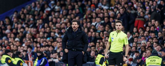 Atletico Madrid loss to Real down to ref's 'decisions' - Diego Simeone