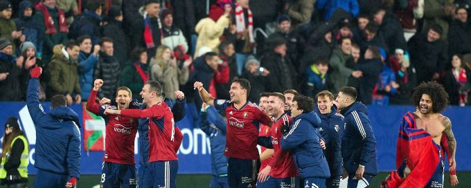 Super Osasuna keep rolling in the Copa del Rey to their first semifinal since 2005