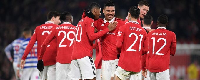 Casemiro double leads Man United to FA Cup fourth round win over Reading