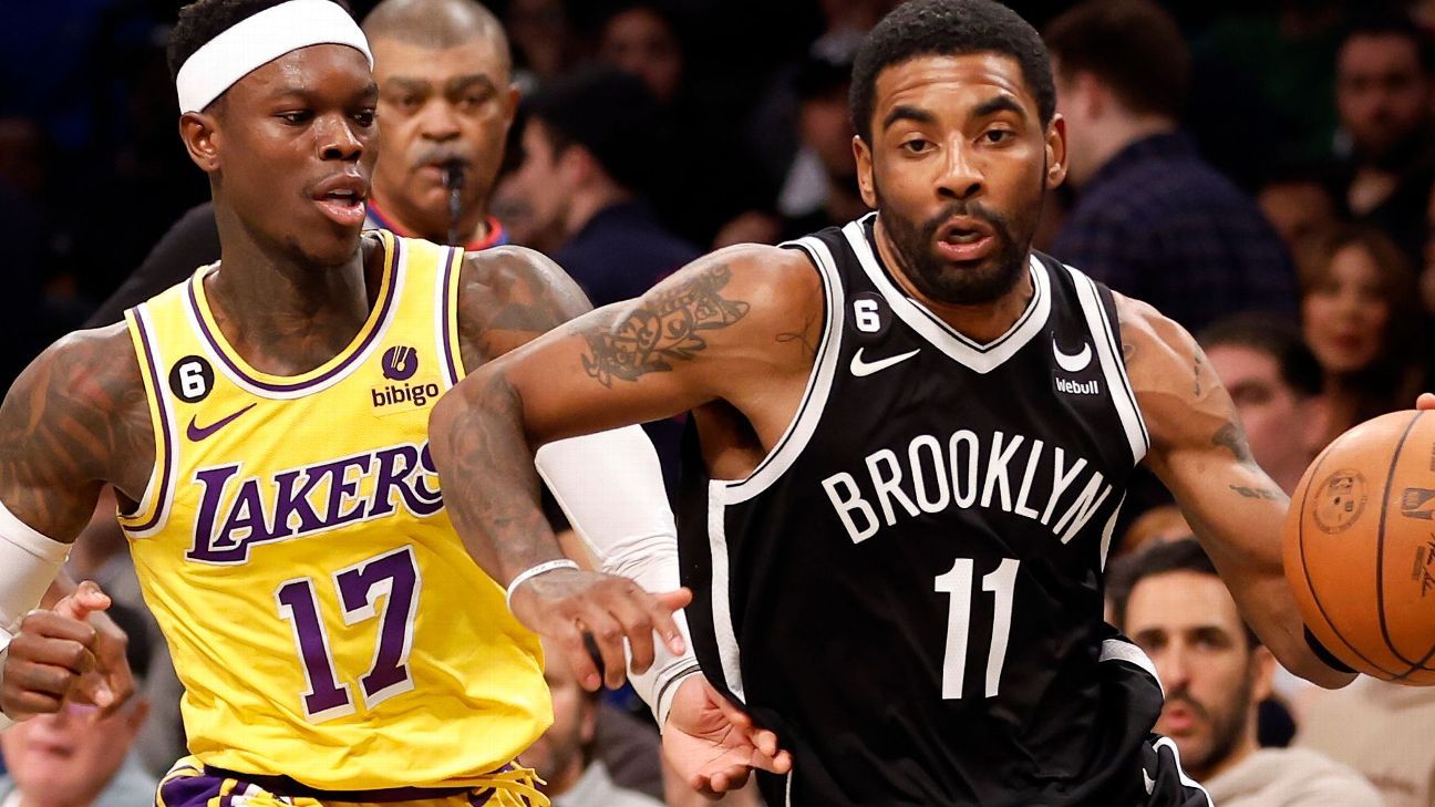 Kyrie Irving lauds former teammate LeBron James after Nets’ win