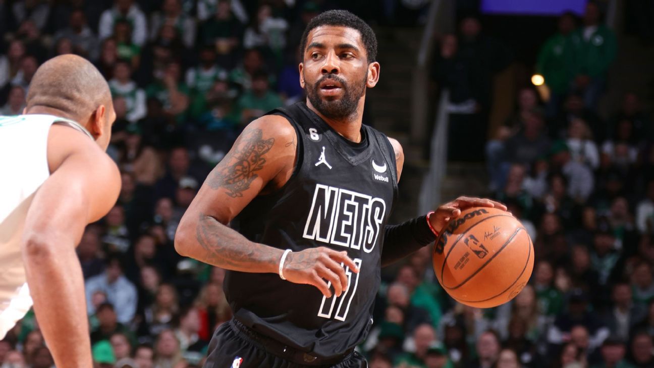 Nets’ Kyrie Irving out with calf soreness after trade request
