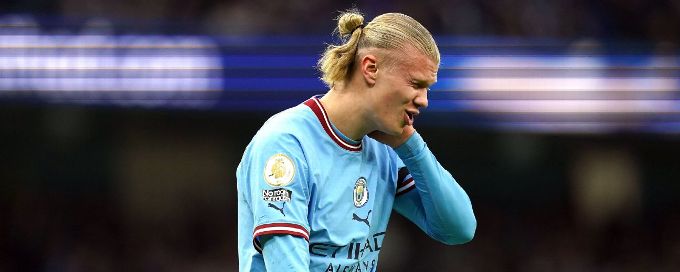 Erling Haaland in doubt for Man City's title race clash with Arsenal after injury