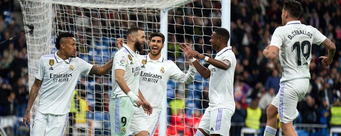 Benzema strikes twice as Real Madrid beat Elche 4-0