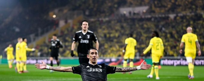 Angel Di Maria hat trick sends Juventus into Europa League round of 16