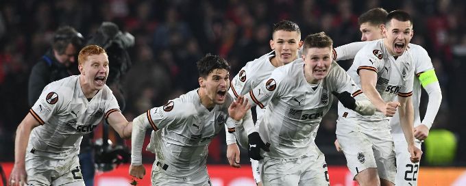 Trubin is shootout hero as Shakhtar see off Rennes