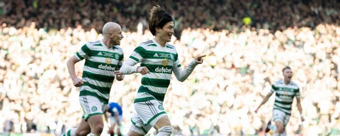 Kyogo Furuhashi the hero again as Celtic beat Rangers 2-1 to win League Cup