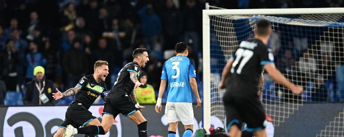 Leaders Napoli suffer shock loss as Lazio go 2nd in Serie A