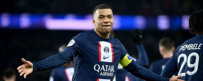 Mbappe beats PSG all-time scoring record as French champions extend lead